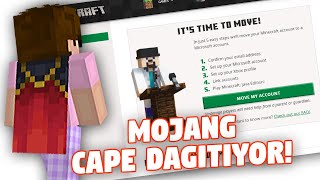 MINECRAFT BEDAVA KALICI CAPE PELERİN NASIL ALINIR  Mojang Microsoft Hesap Taşınması  2023 [upl. by Llertal]