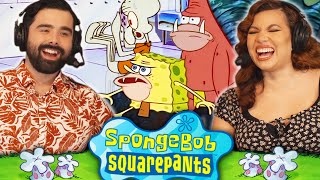 BEST EPISODES YET We Watched SPONGEBOB EPISODE 13 amp 14 For the FIRST TIME SB129 amp KARATE CHOPPERS [upl. by Aseeram]