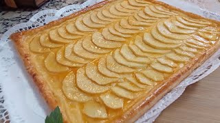 TARTA DE MANZANA receta casera deliciosa  original fácil y rápida de hacer  te encantará 😋 [upl. by Ruperta]