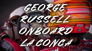 George Russell La Conca onboard [upl. by Aneerehs]