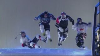 Extreme Downhill Ice Skating Red Bull Crashed Ice world championships [upl. by Aicaca]