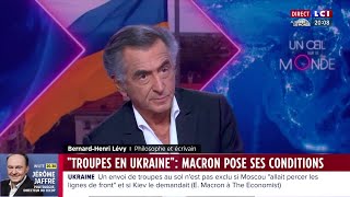 BernardHenri LÃ©vy  LCI Ukraine Russie Macron Xi Jinping IsraÃ«l Hamas Palestine 2 mai 2024 [upl. by Dnalevets126]