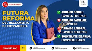 Futura reforma del reglamento de extranjería [upl. by Anreval748]