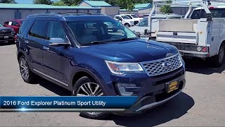 2016 Ford Explorer Platinum Sport Utility Sacramento Roseville Elk Grove Folsom Stockton [upl. by Griseldis323]