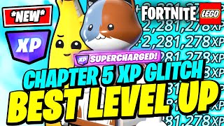 BEST LEGO XP GLITCH How to LEVEL UP FAST in Fortnite Chapter 5 XP MAP CODE [upl. by Rayna252]