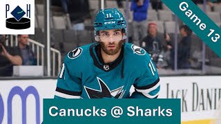 San Jose Sharks 2425 Regular Season Review Game 13 Canucks  Sharks [upl. by Weiler]