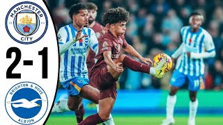 🔵 Man City vs Brighton 12 All Goals and Extended Highlights ✓premierleague 202425 [upl. by Neltiac]