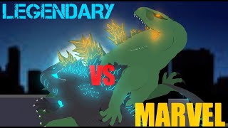 Legendary Godzilla VS Marvel Godzilla SHORT ANIMATION [upl. by Akerdal]