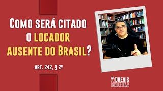 Como citar o locador que reside no exterior [upl. by Raama]