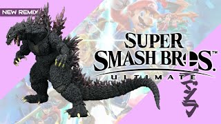 Godzilla 2000  Godzilla’s Theme FANMADE REMIX  Super Smash Bros Ultimate Happy Godzilla day [upl. by Leela]