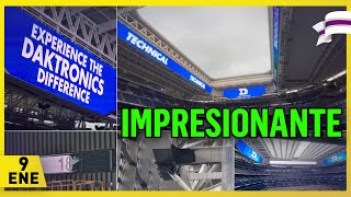 🚨 ¡ASÍ ES EL ESPECTACULAR VIDEOMARCADOR 360 ⚠️OBRAS del SANTIAGO BERNABÉU 9 Enero 2024 [upl. by Rehotsirk]