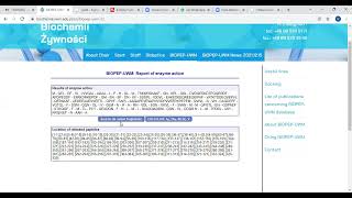 Protein Analyses through UniProt and Biopep [upl. by Nosnibor]