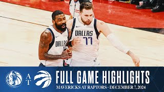 Dallas Mavericks Highlights vs Toronto Raptors  December 7 2024 [upl. by Wendall]