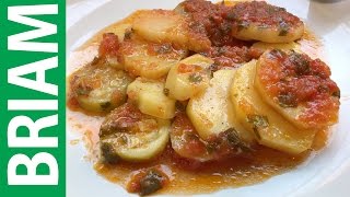 YiaYias Greek Recipe  BRIAM Greek Vegan Recipe With Potatoes and Zucchini [upl. by Drofub]