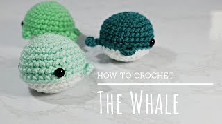 How To Crochet  Easy Beginners Amigurumi Whale Tutorial [upl. by Navinod]