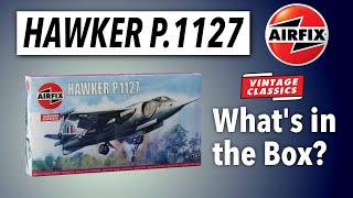 2024 AIRFIX P1127 JUMP JET VINTAGE CLASSIC  Whats in the box [upl. by Adnesor224]