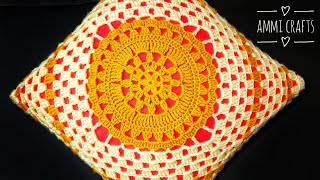 💯💥 CUSHION COVER CROCHET DESIGN 💥💯 Square Crochet Pattern in Hindi amp Urdu  Table Cloth Design 324 [upl. by Satterfield]