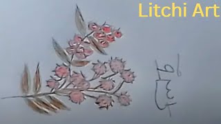 How to draw Litchi Fruits step by step  Color Pencil Art [upl. by Virge539]