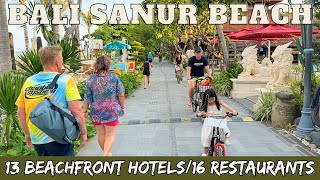 Bali Sanur Beachfront Hotels amp Restaurants Collection 2024 [upl. by Qiratla]