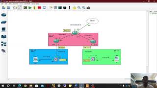 712 Lab  Implement MultiArea OSPFv2 [upl. by Styles791]