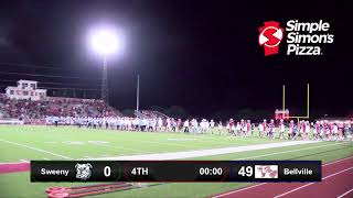 Sweeny Bulldogs vs Bellville Brahmas  Football [upl. by Eldwun]