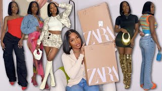 HUGE ZARA Spring Try on Haul 25 Items  NEW IN at Zara 2023 [upl. by Joan]