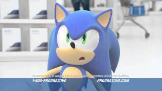 Progressive Ad Featuring Sonic the Hedgehog [upl. by Amerd]