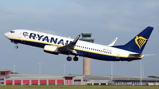 Ryanair Boeing 737800 Takeoff from London Luton 4K [upl. by Judd726]