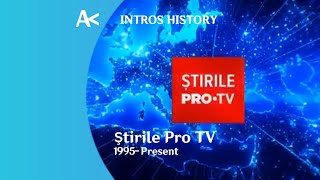 Historia Grafică Ştirile Pro TV 1995prezent [upl. by Kcirddor414]