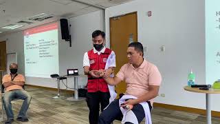 First Aid Training  Bandaging head toe prc redcross [upl. by Gunzburg989]