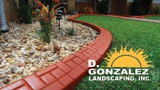 💥DIY LANDSCAPING EDGING 🍀ROCK LANDSCAPING IDEA  COLOR RIVER ROCK  🍁 HOW TO DESIGN THE GARDENS 👈🏼 [upl. by Fridlund]