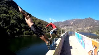 Cliff Jumping at Matilija Dam [upl. by Yenrab]