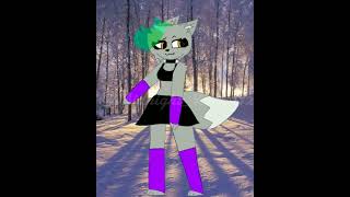 Midnight wolf animation I love winter so much🖤💜💚 [upl. by Banna533]