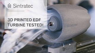 3D printed Electric Ducted Fan TESTED – How strong is SLS EDF Turbine Test [upl. by Langelo]