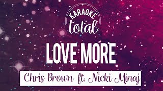 Love more  Chris Brown ft Nicki Minaj  Karaoke con coros [upl. by Augy889]