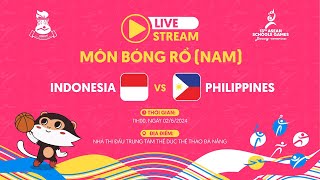 LIVE MEN’S BASKETBALL  INDONESIA VS PHILIPPINES  ASEAN SCHOOLS GAMES 2024 [upl. by Arriaes626]