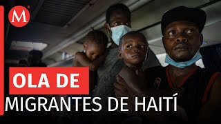 Se encuentran más de 110 mil migrantes haitianos en México Eunice Rendón [upl. by Annawat]