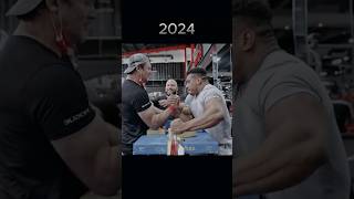 Devon Larratt vs Larry Wheels 2020 and 2024☠️ armwrestling devonlarratt wrestler wrestling [upl. by Grady]