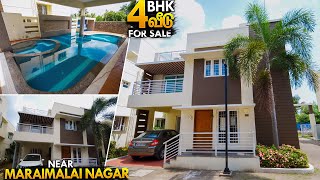 4BHK Individual Villa For Sale At Maraimalai Nagar Near Chennai Manos Try Tamil Home Tour [upl. by Sherl]