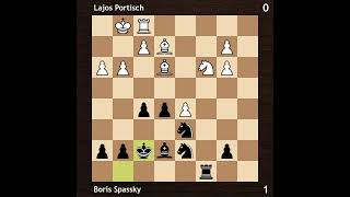 Lajos Portisch vs Boris Spassky  Amsterdam Interzonal 1964  Round 6 [upl. by Drofkcor151]