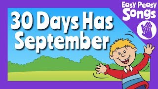 📆 30 Days Has September  learn or teach Days in the months song  the calendar song 📅 [upl. by Teeniv]