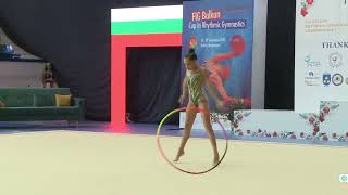 Antoaneta Tsankova BUL  HOOP PreJunior  2nd BALKAN RG CHAMPIONSHIP  27600 [upl. by Pru]