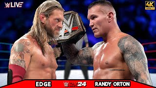 Edge vs Randy Orton  No Holds Barred Match  SMACKDOWN LIVE 2024  WWE Dec 192024 [upl. by Ziladnerb911]