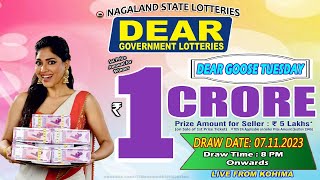 LOTTERY SAMBAD DEAR 8 PM 07112023 NAGALAND LOTTERY LIVE DEAR LOTTERY LIVE LOTTERY SAMBAD LIVE [upl. by Erund267]