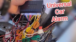 Universal Car Alarm Installation  wiring diagram explained [upl. by Ednalrym]