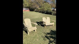 Adirondack Chair and Bench using Rockler Plans [upl. by Adianez]