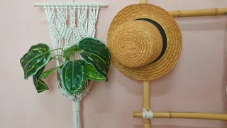 Decoración con plantas Colgante para plantas de macramé [upl. by Felice]