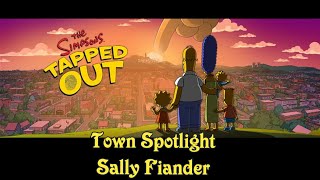 The Simpsons Tapped out Town Spotlight Sally Fiander Enjoy [upl. by Telrats]