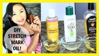 DIY STRETCH MARK OIL Oil for fading scars [upl. by Grimbal]