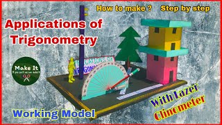 Mathematics working model  Applications of Trigonometry  Clinometer working model  Maths Models [upl. by Latsryk]